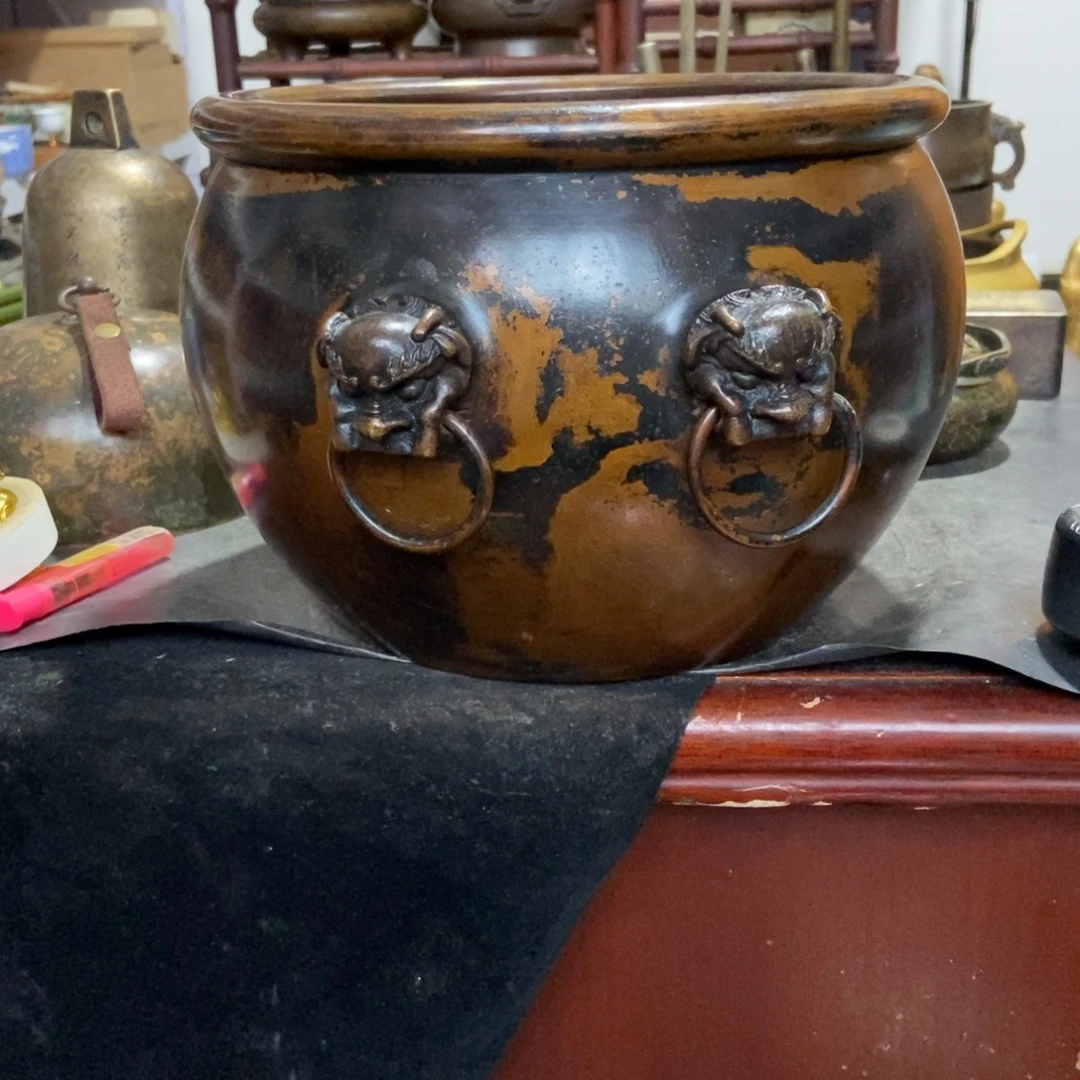 铜器工艺品摆件香炉摆件