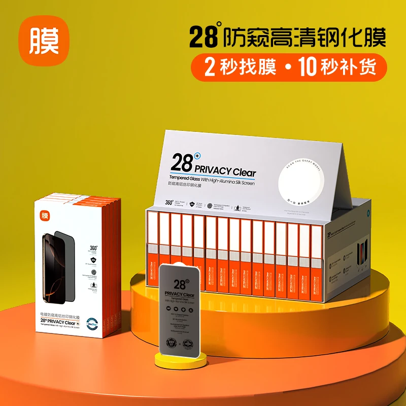 【K系列套装】苹果28度防窥钢化膜（15个型号满足苹果27款畅销机型）