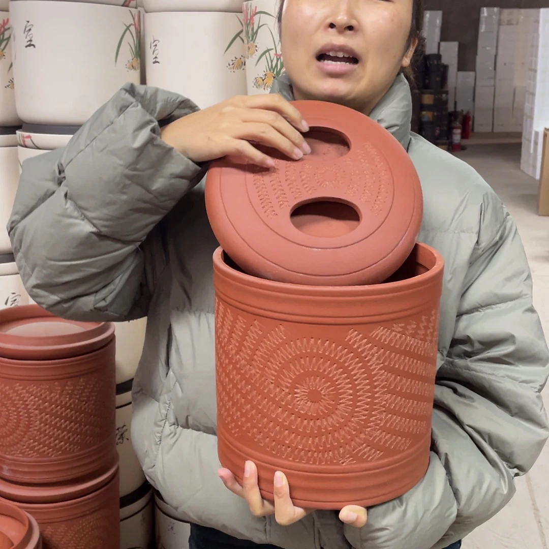 宜兴原矿紫砂茶叶罐