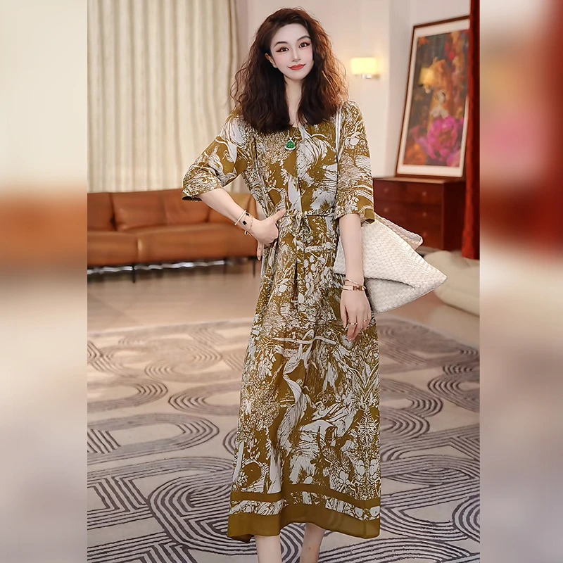 【Linda姐高端线】夏季新款时尚复古洋气法式连衣裙子AS5LYH1163