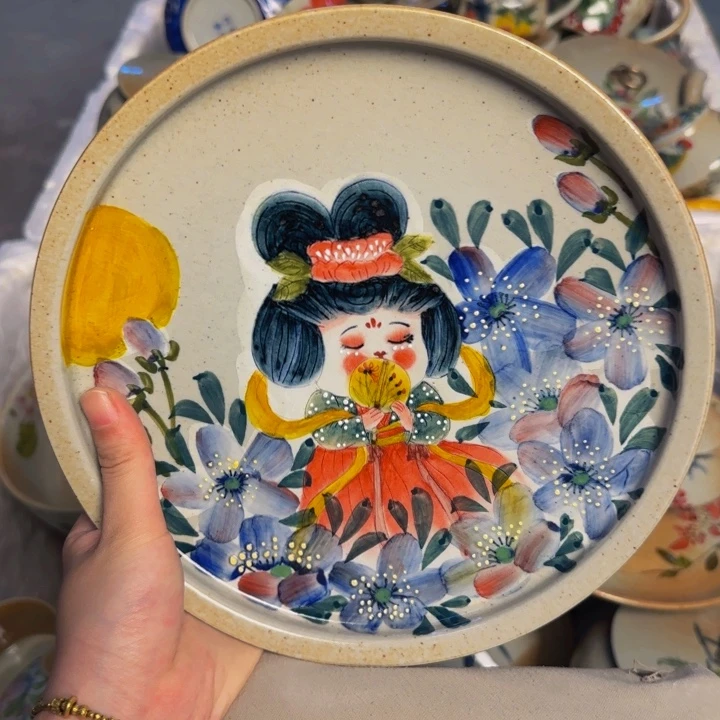 瓷片景德镇陶瓷手工手绘
