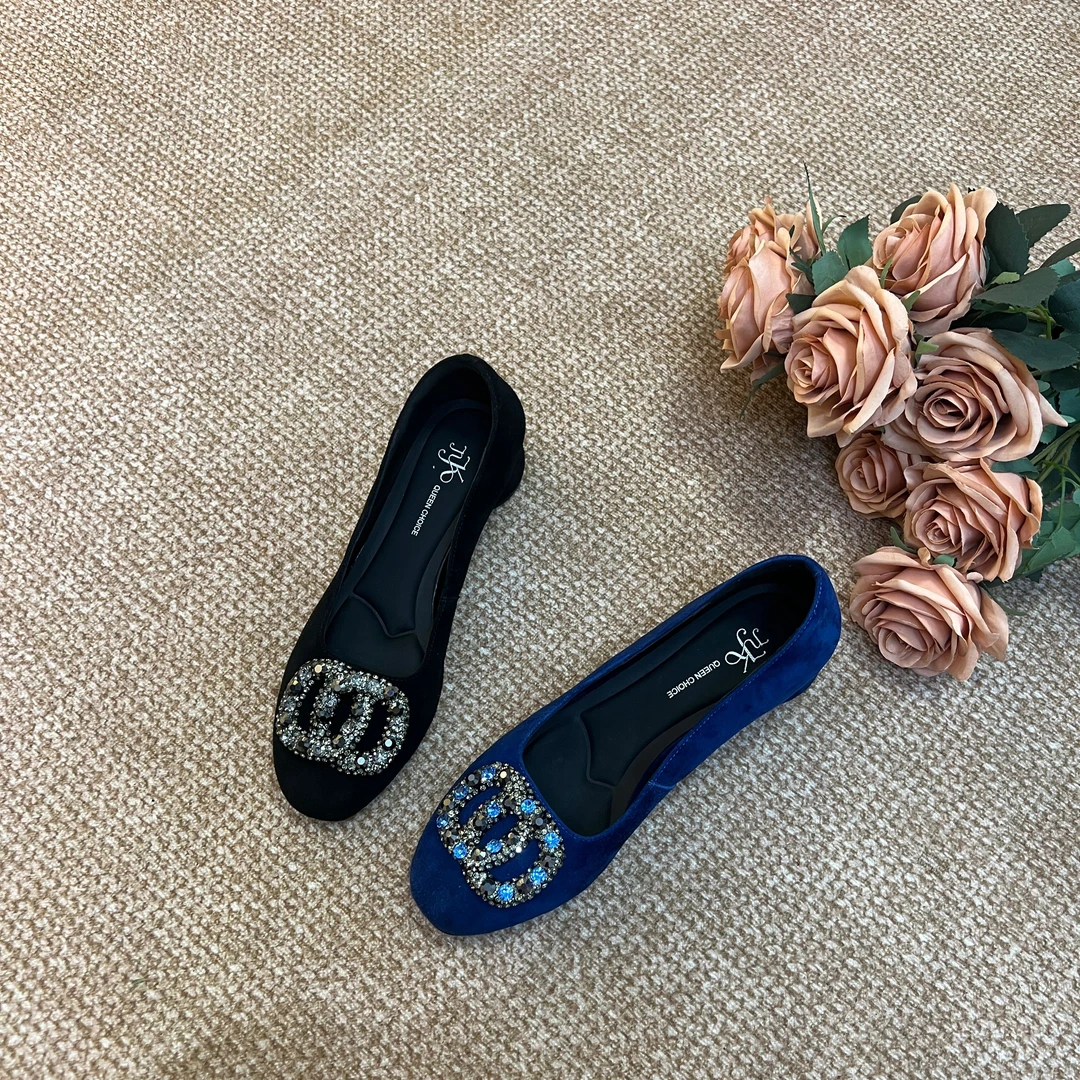 【NenKri】 3cm,2025春季新款真皮软底气质百搭时尚粗跟单鞋女X5017