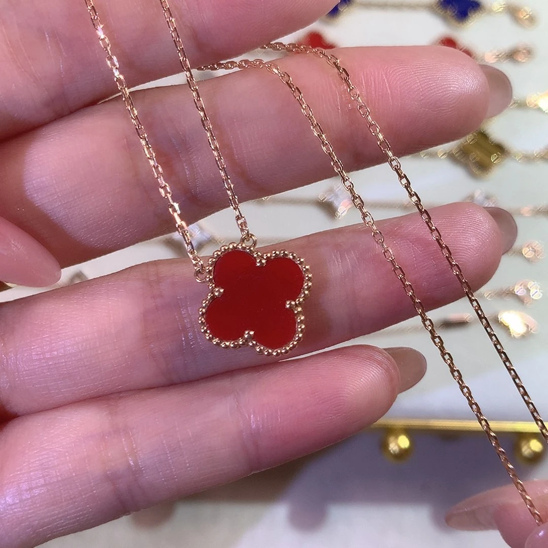 玛瑙/玉髓颈饰18K金镶嵌18k金玛瑙项链