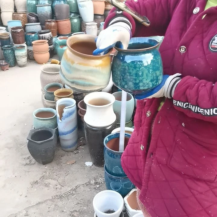 红陶口14高15瑕疵