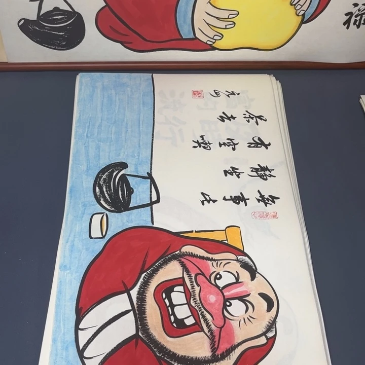 国画禅意画纯手绘作品的