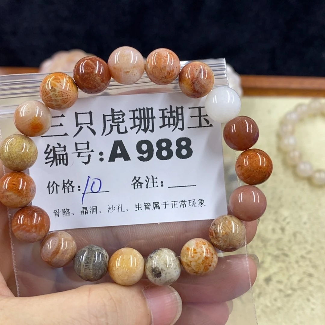 硅化珊瑚（珊瑚玉）1未镶嵌j*w