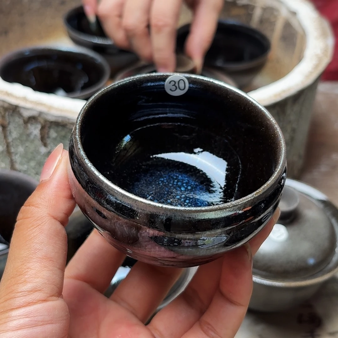 茶盏义兴龙窑建盏30微瑕
