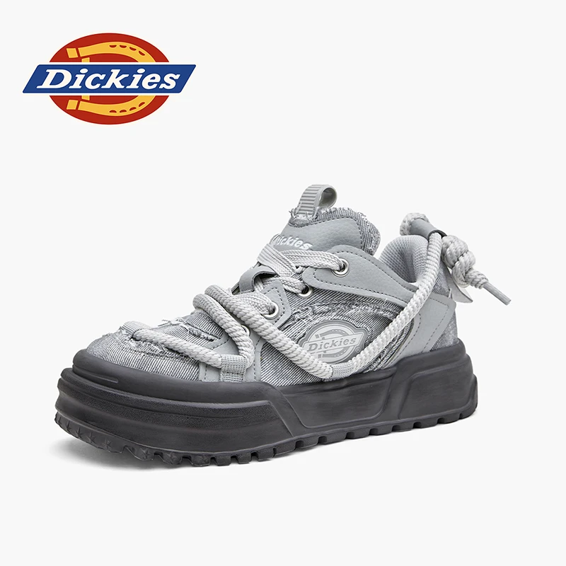 Dickies2025新款百搭潮鞋透气舒适低帮休闲板鞋厚底防滑运动潮鞋