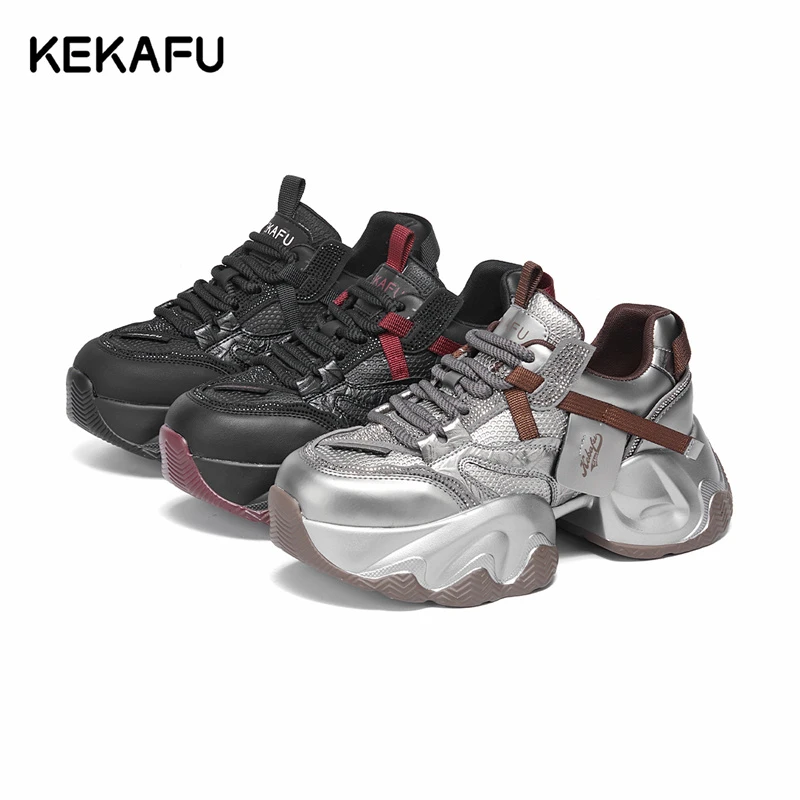 珂卡芙2025新款爆款时尚百搭老爹鞋女士春款休闲运动鞋春季潮流