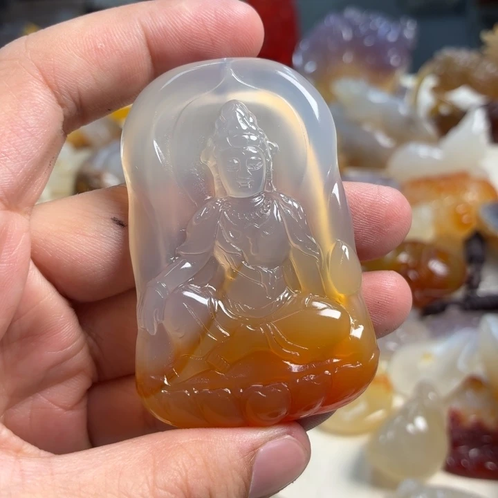 玛瑙/玉髓未镶嵌吊坠(不含链)