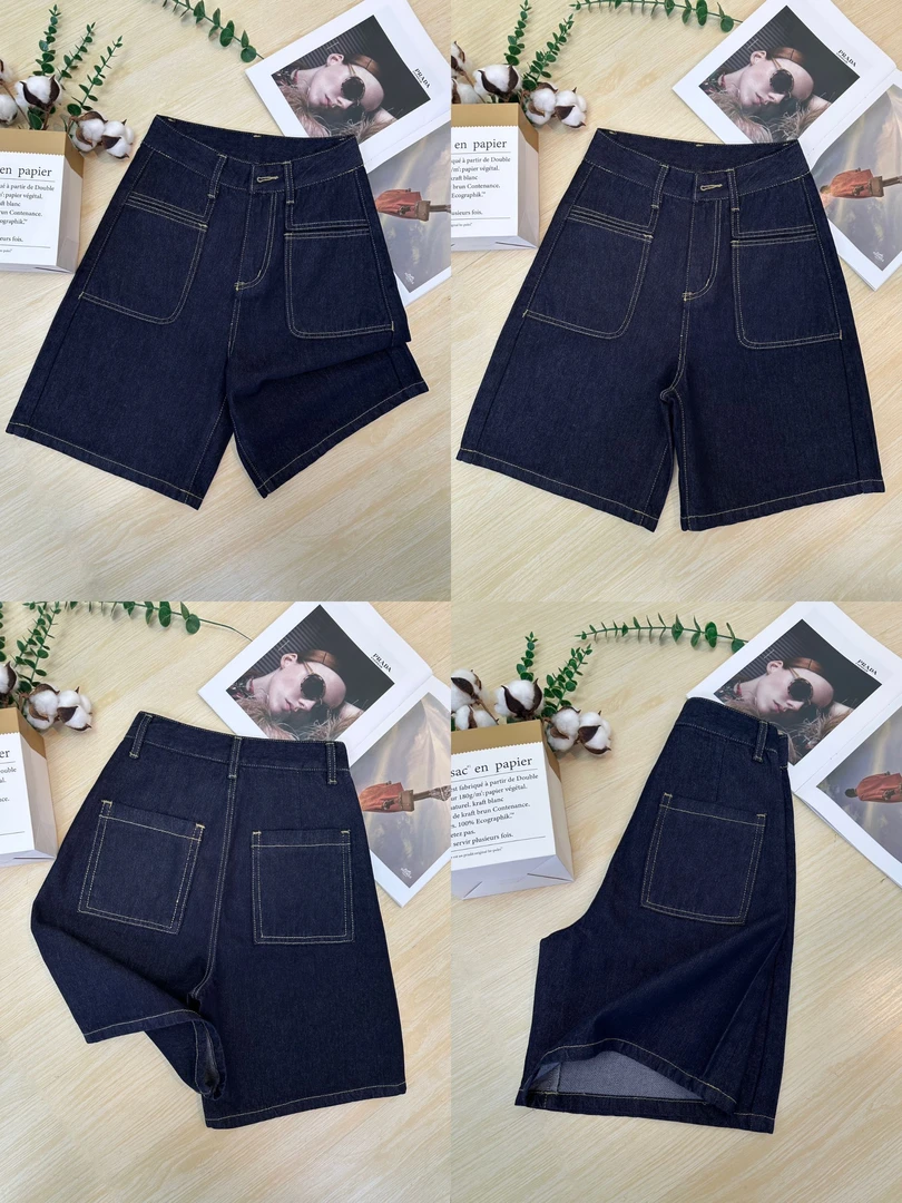 2025夏季静奢风薄款短裤简约百搭韩版夏季时尚百搭牛仔短裤女