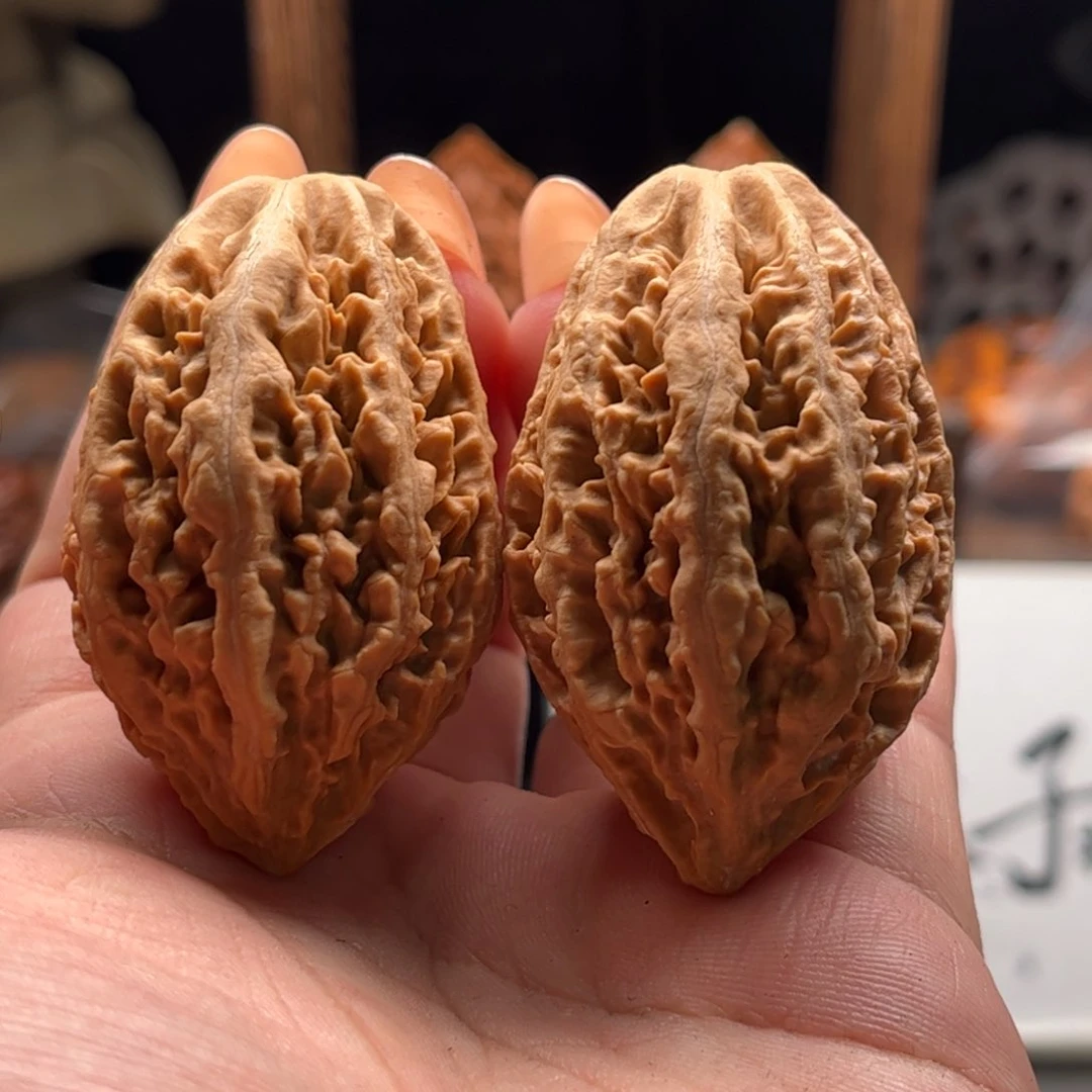 文玩核桃把件乖***儿关东木子家楸大胖81花