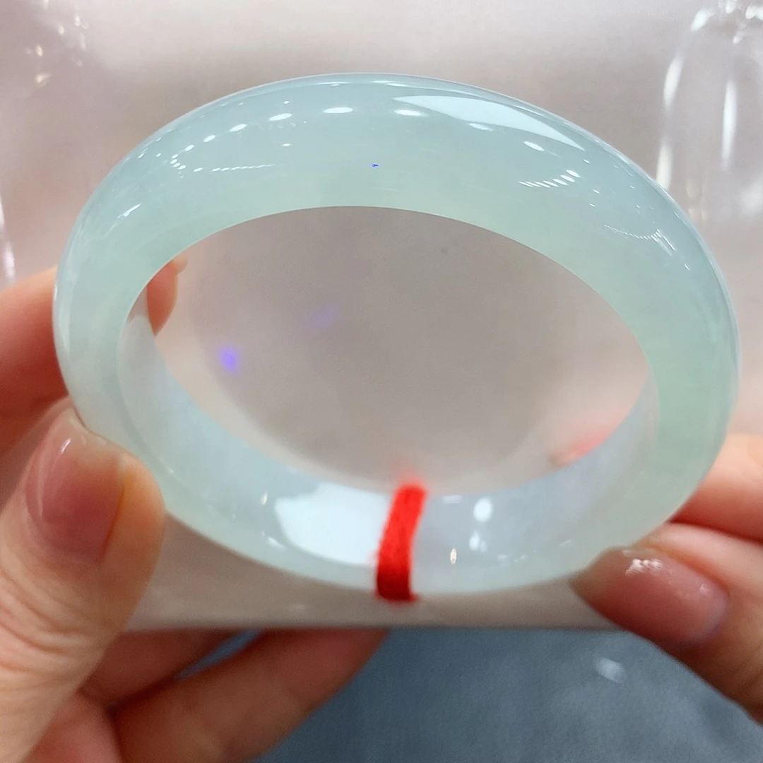 翡翠未镶嵌手镯55.7正圈两天鉴赏