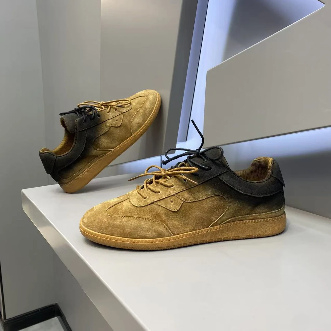 【皮鞋码】新款皮面百搭拼色洋气复古男款潮鞋jk