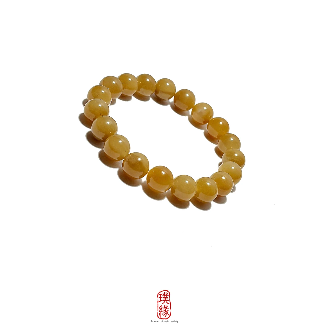 10MM金山糖和田玉手串多样性发1