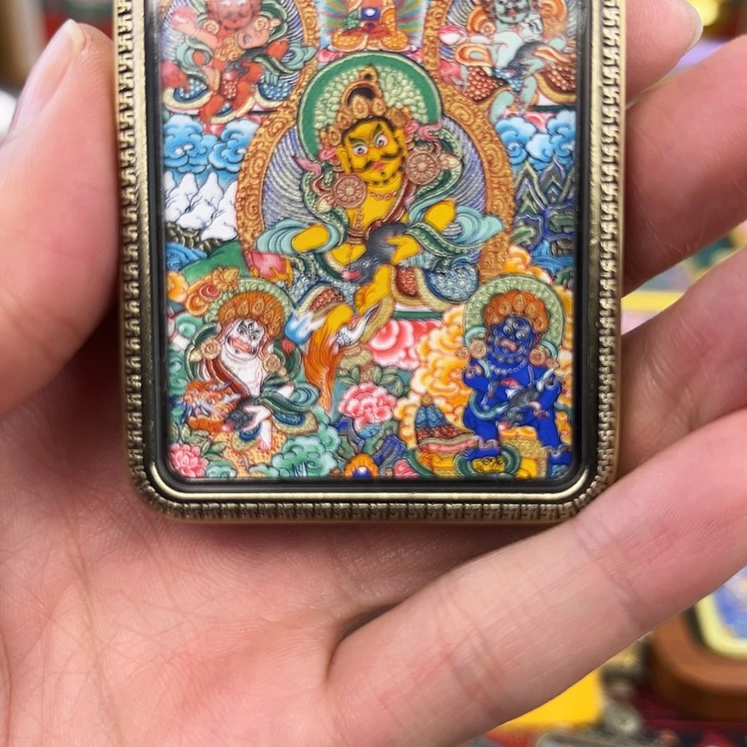 吊坠五路财神｜热贡手绘