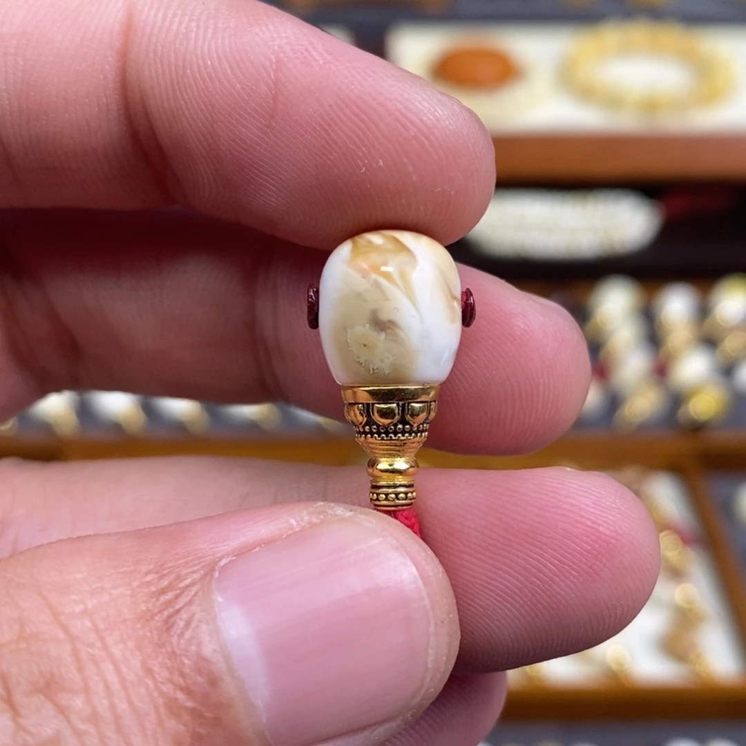 蜜蜡未镶嵌裸石配饰三通尺寸11