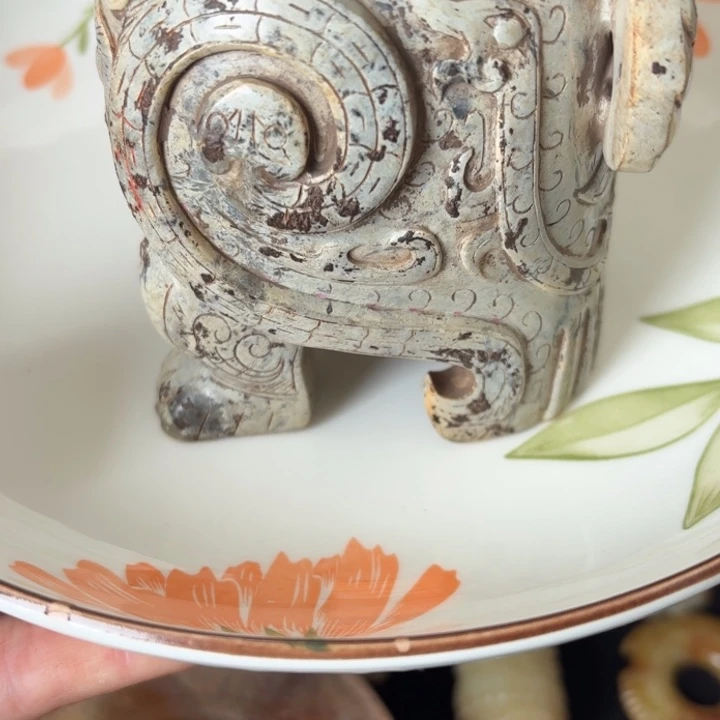 双鱼青瓷开片大碗用****8