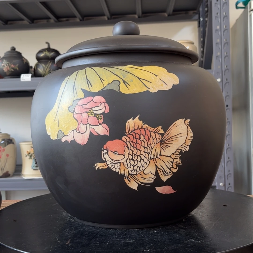 红泥哑光存茶罐醒茶罐微瑕40