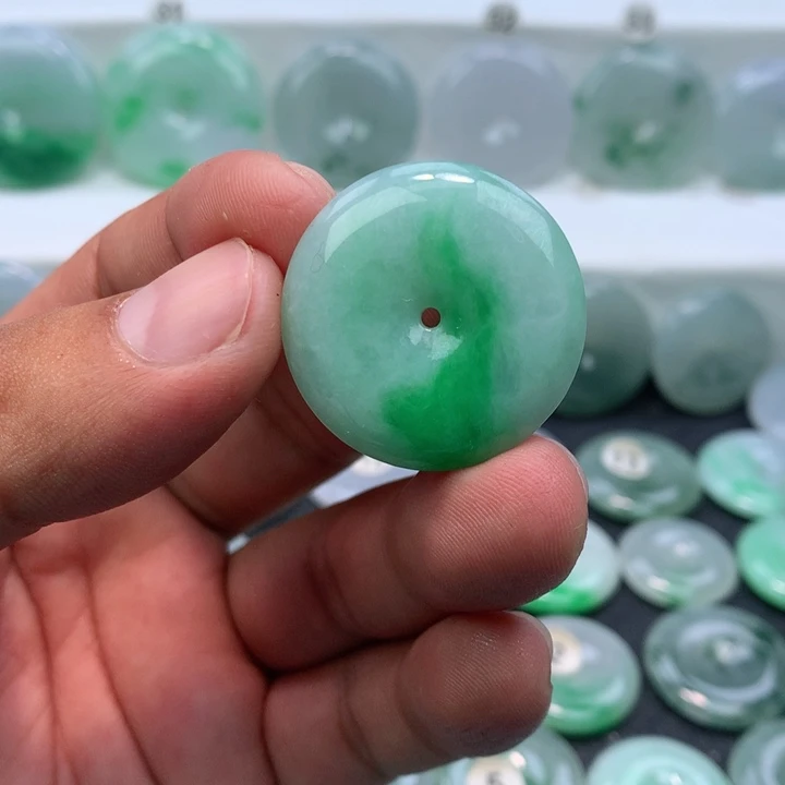 颈饰未镶嵌翡翠缅甸天然A货翡翠29.6-6.0