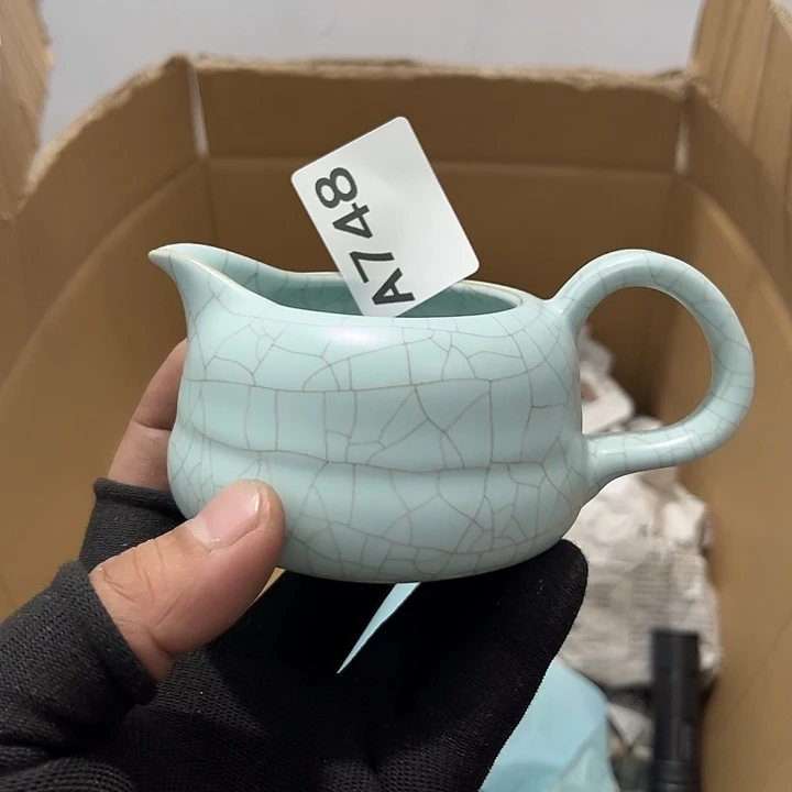 瓷片茶摆件工艺品摆件666