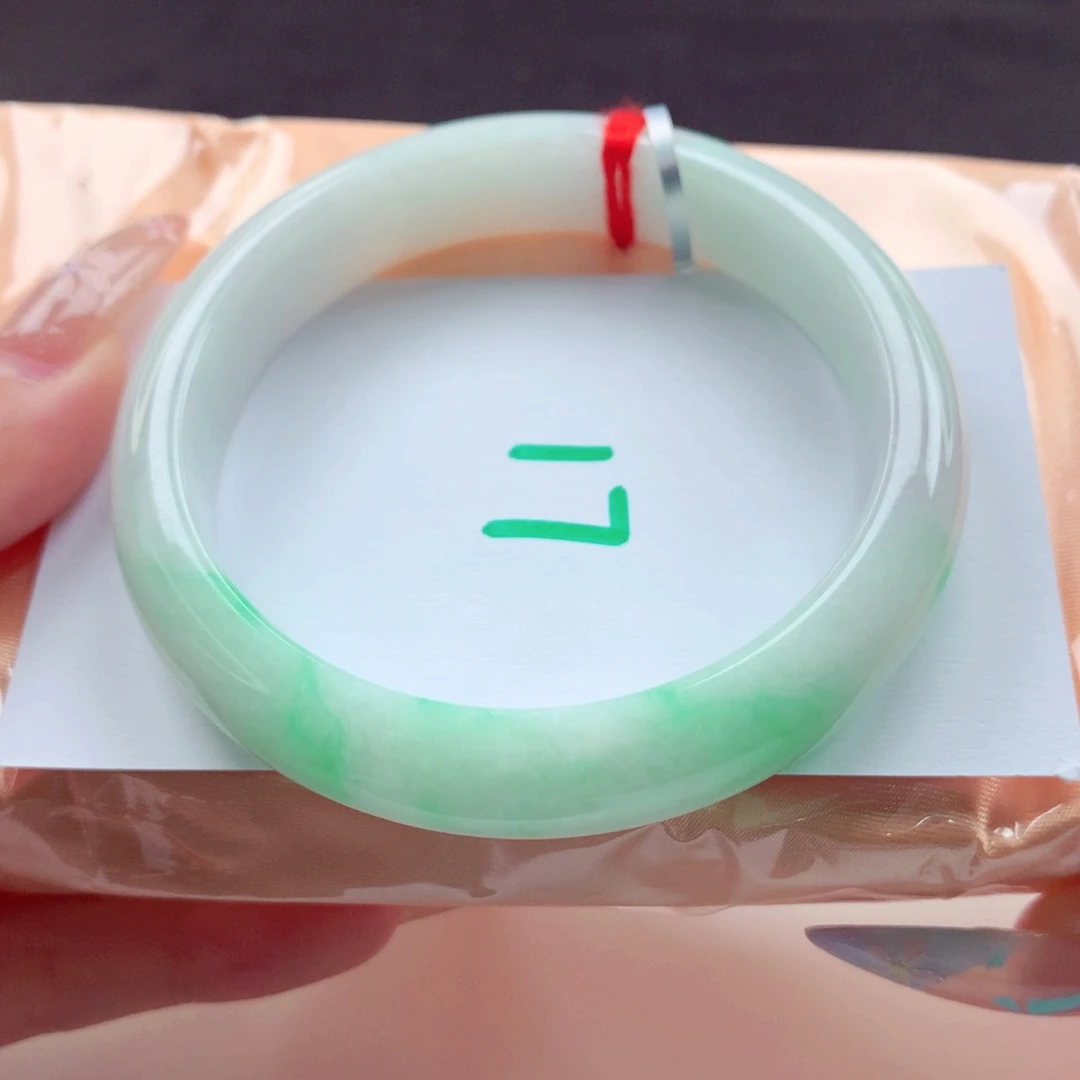 翡翠手镯未镶嵌天然缅甸翡翠A货手镯 17号