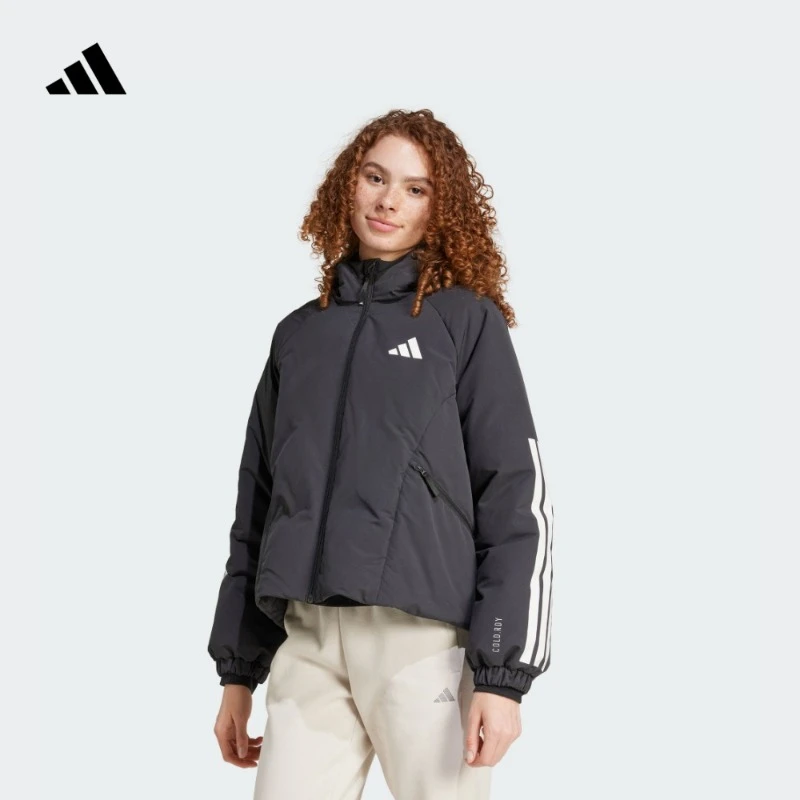 双旦礼遇阿迪达斯暖「芯」科技600蓬长款保暖连帽羽绒服 JG3866