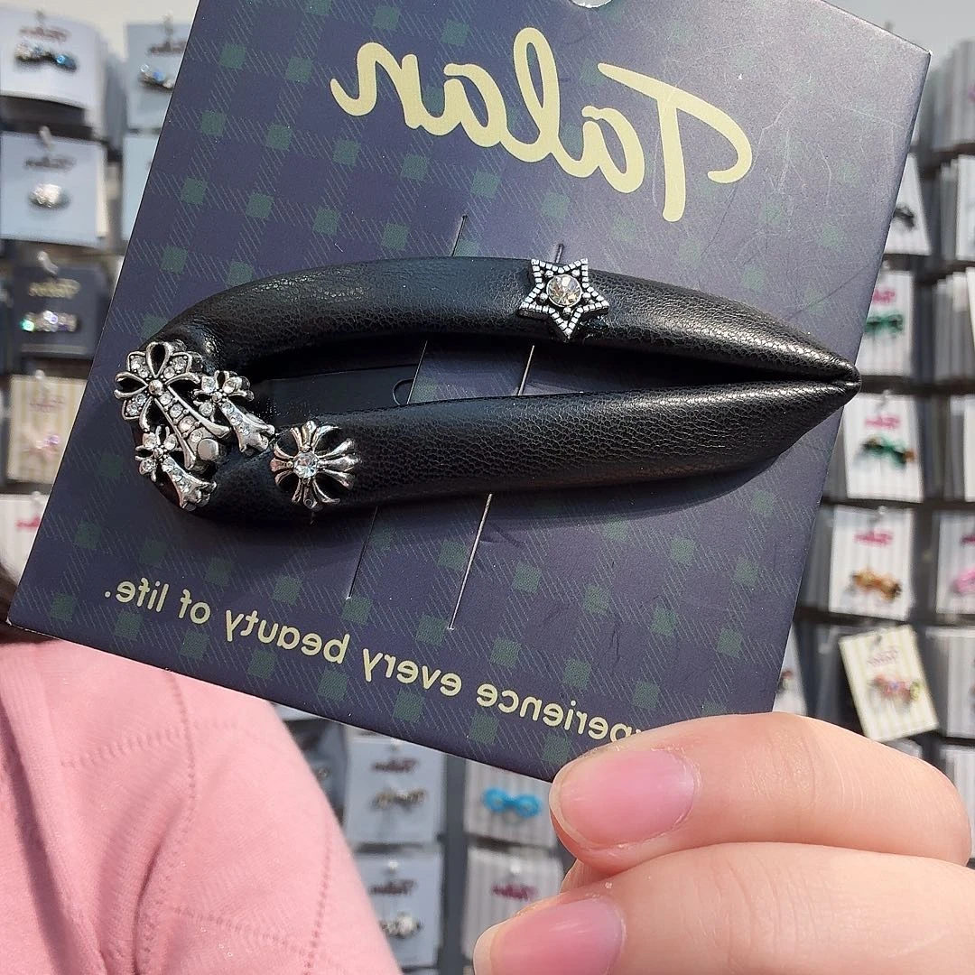 布艺铁合金拜拜夹黑