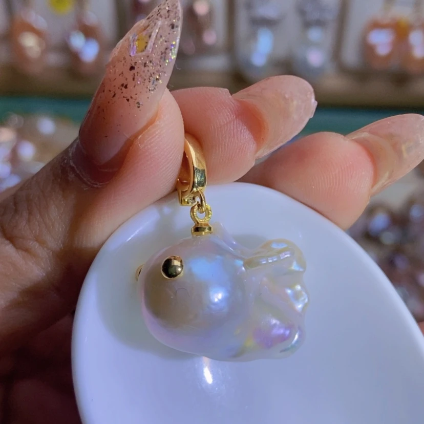 【闪购商品】淡水珍珠天然淡水珍珠（微瑕）合金