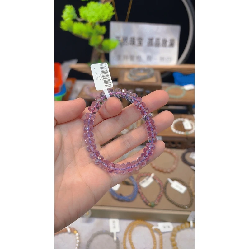 单圈素圈切面天然紫水晶巴西料Y5092