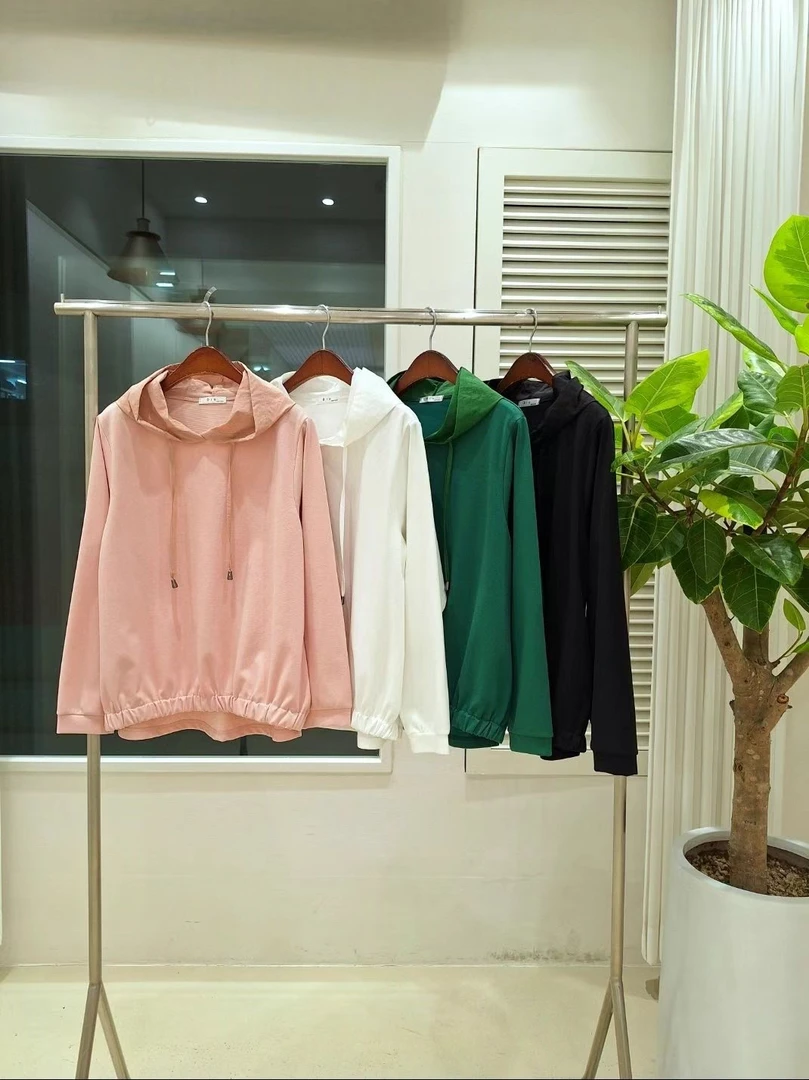 东大门休闲带帽小衫-春季新款