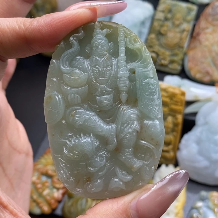 定制翡翠未镶嵌赵公明