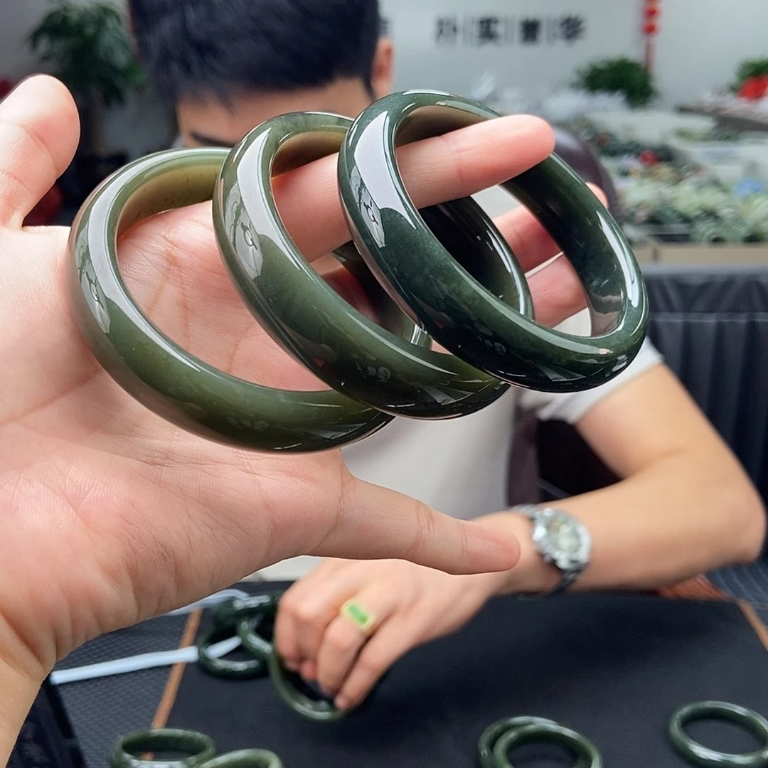 和田玉手镯未镶嵌53-64颜色多样性发拍一发一