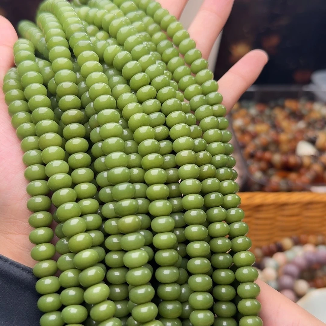 吊坠菩提根/象牙果114 颗青玉算盘 9