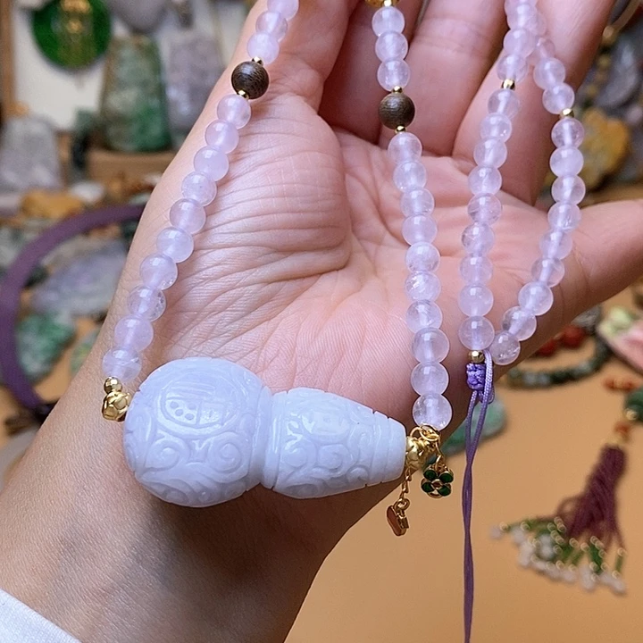 翡翠吊坠(赠链)未镶嵌项链8