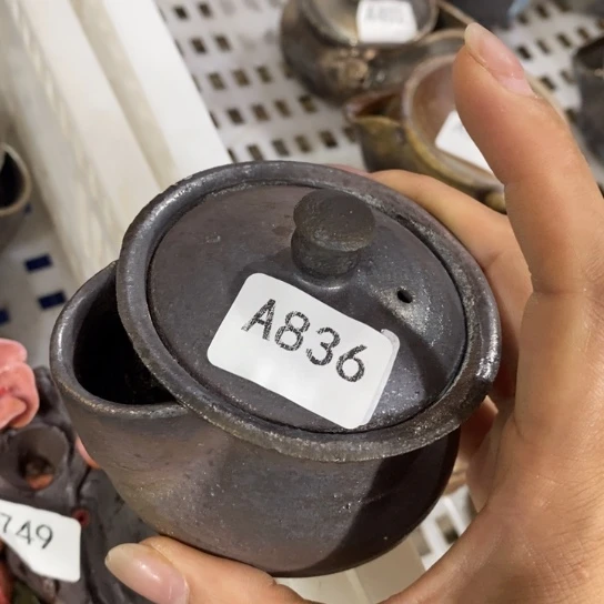 柴烧裸烧纯手工制作瑕疵瑕疵