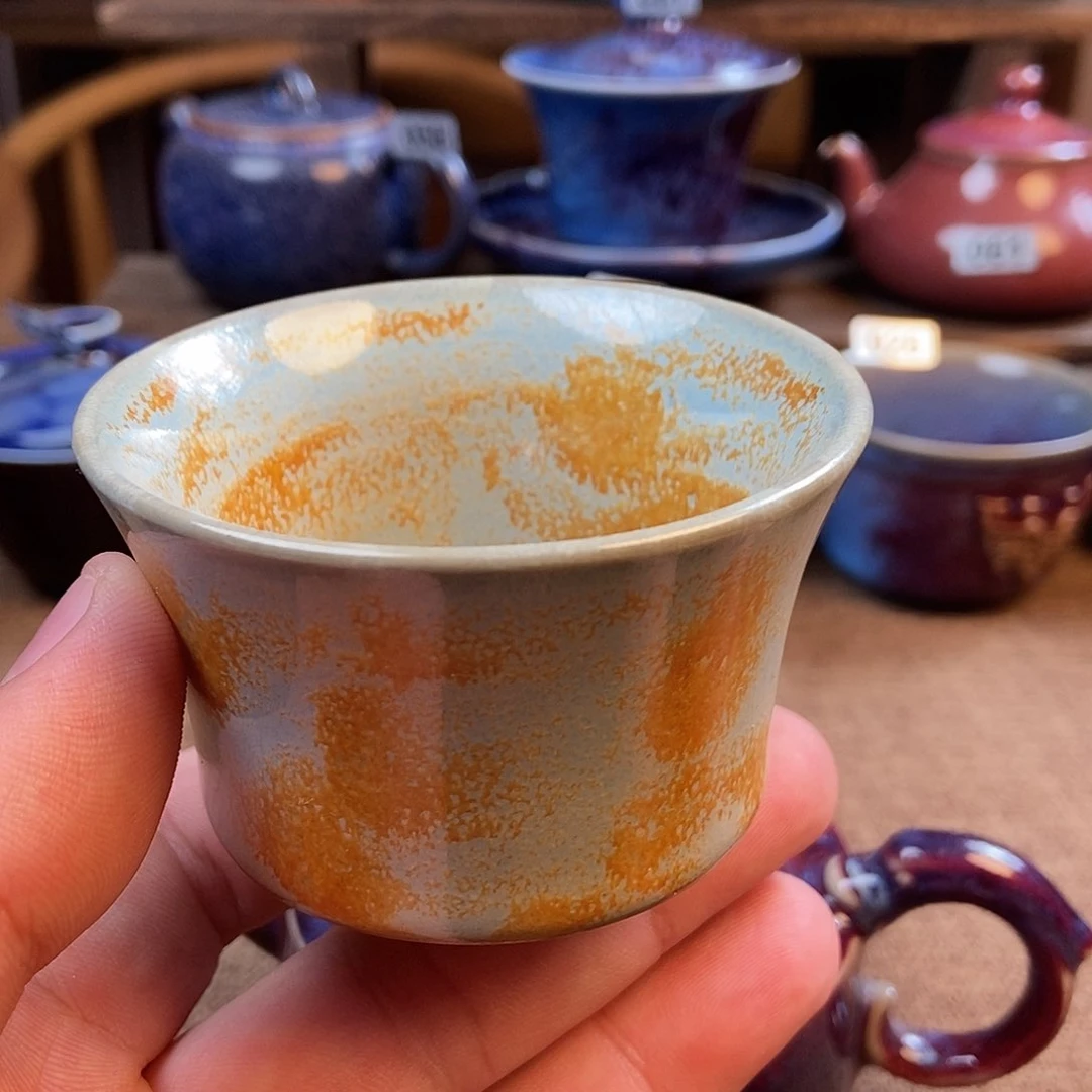 瓷片钧瓷摆件摆件摆件