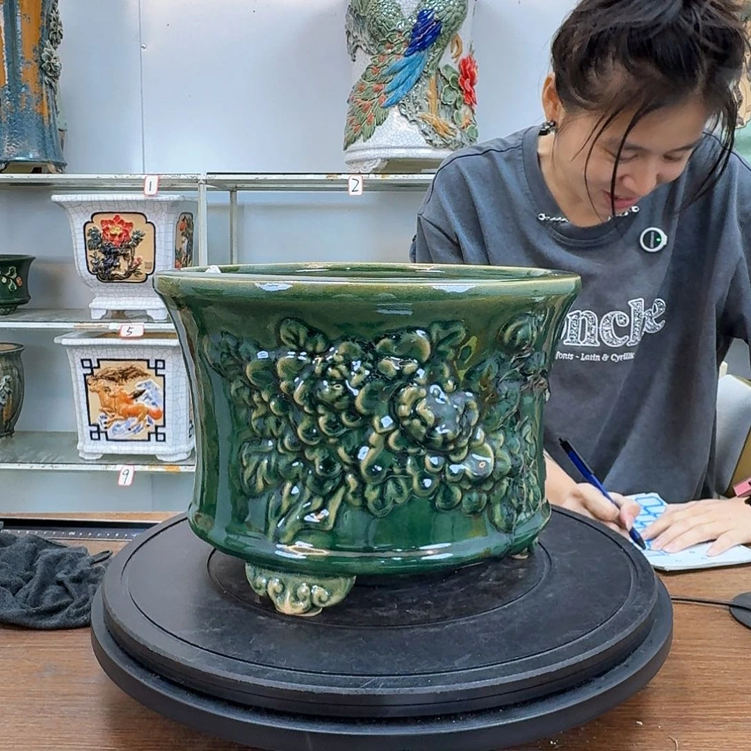 落**意石湾盆150陶瓷