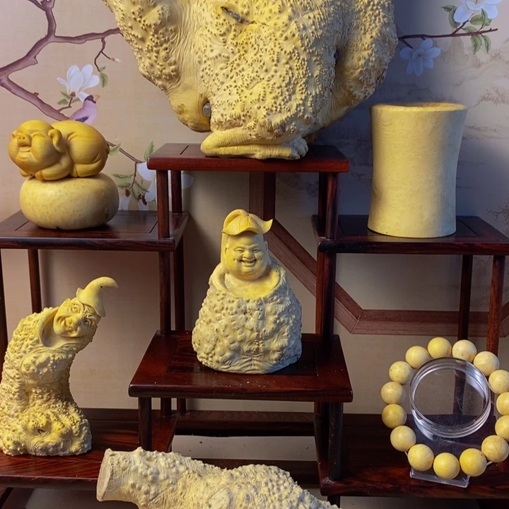 香榧木这*城黄杨木手把件