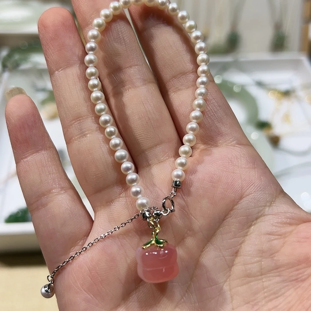 淡水珍珠手绳银S925镶嵌?****斯