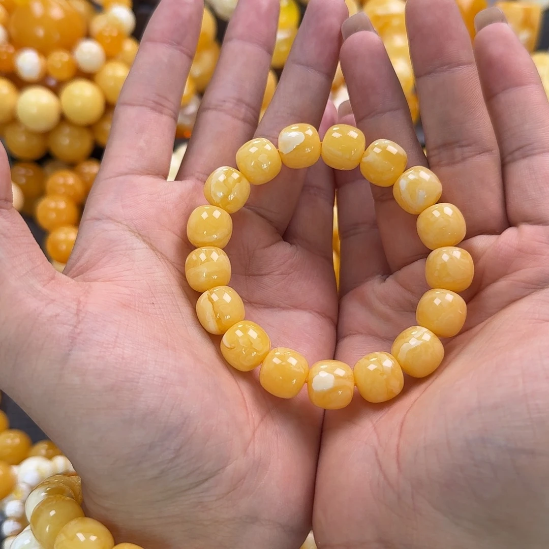 蜜蜡未镶嵌珠宝奇石同料13mm