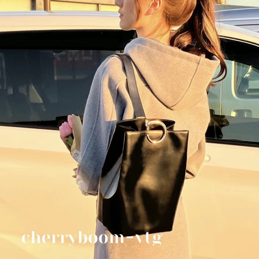 95新 Cartier/卡地亚 卡地亚黑银豹子头单肩包