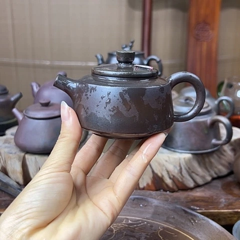 戬谷龙窑坭兴陶柴烧壶32