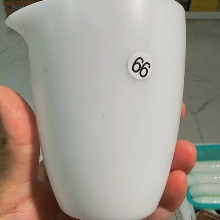 微瑕冰种猪油白公道杯66号