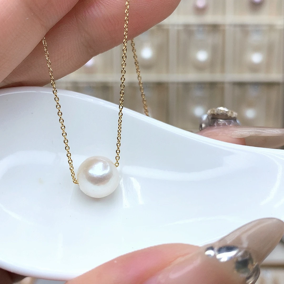 淡水珍珠未镶嵌吊坠(赠链)