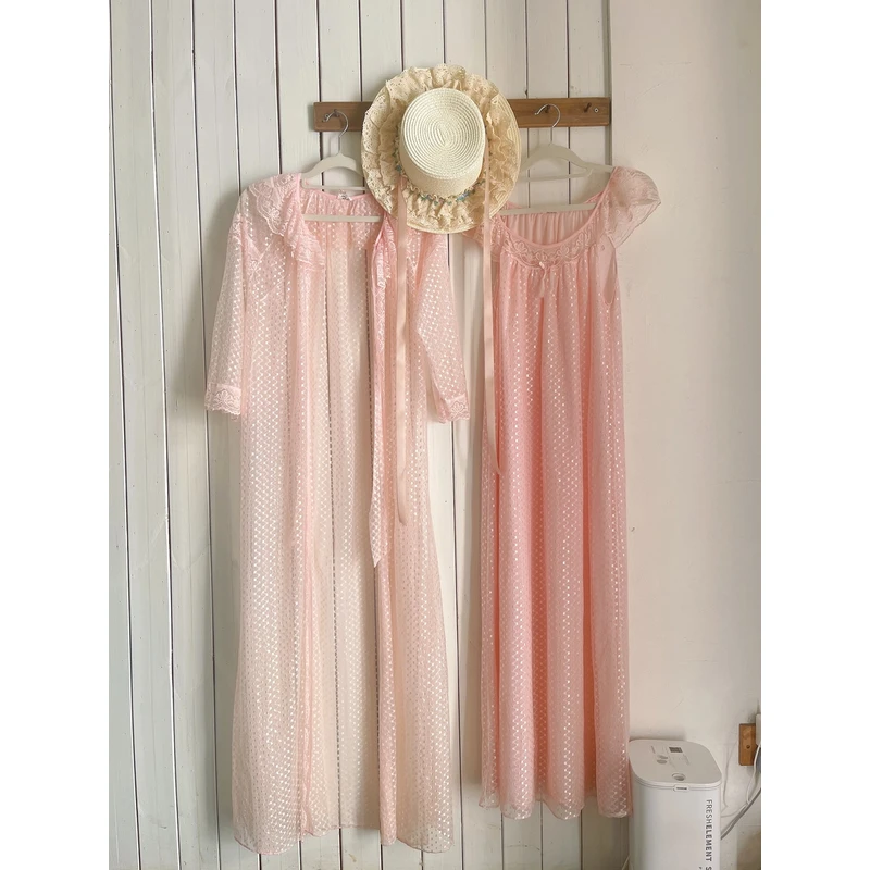 古着Vintage【428-828】法式日系古董睡裙少女森系风写真睡裙福福价