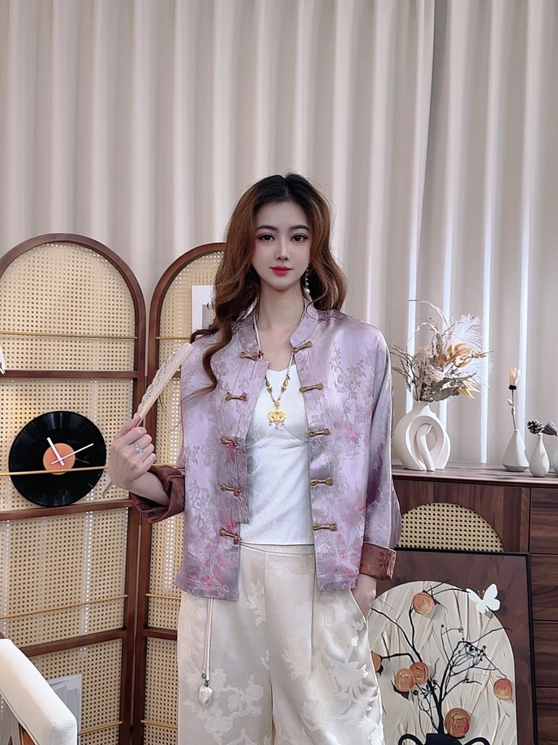 《龙胆花》新中式国风气质百搭长袖外套