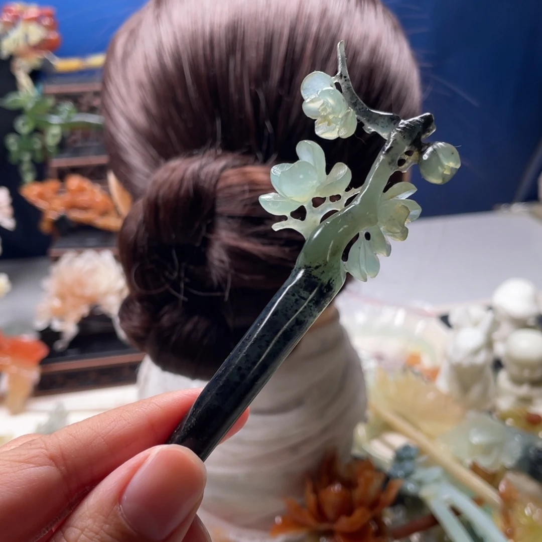 【闪购商品】未镶嵌岫玉发饰鱼*