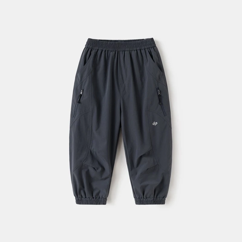 外贸童装男童户外速干休闲裤长裤 儿童登山裤轻薄凉感防蚊裤夏装