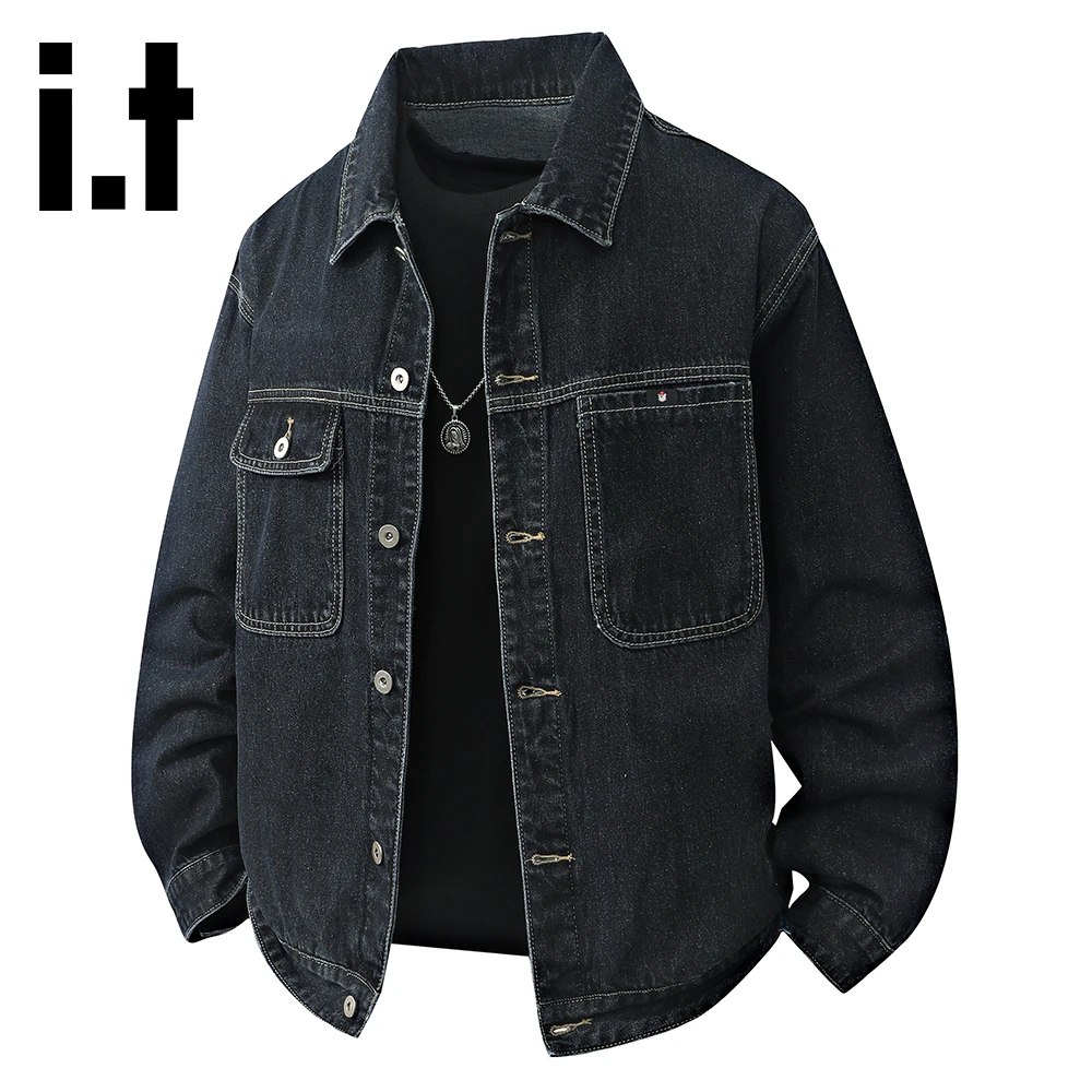 it:CHOCOOLATE美式复古水洗牛仔夹克男2025秋冬新款工装风外套潮